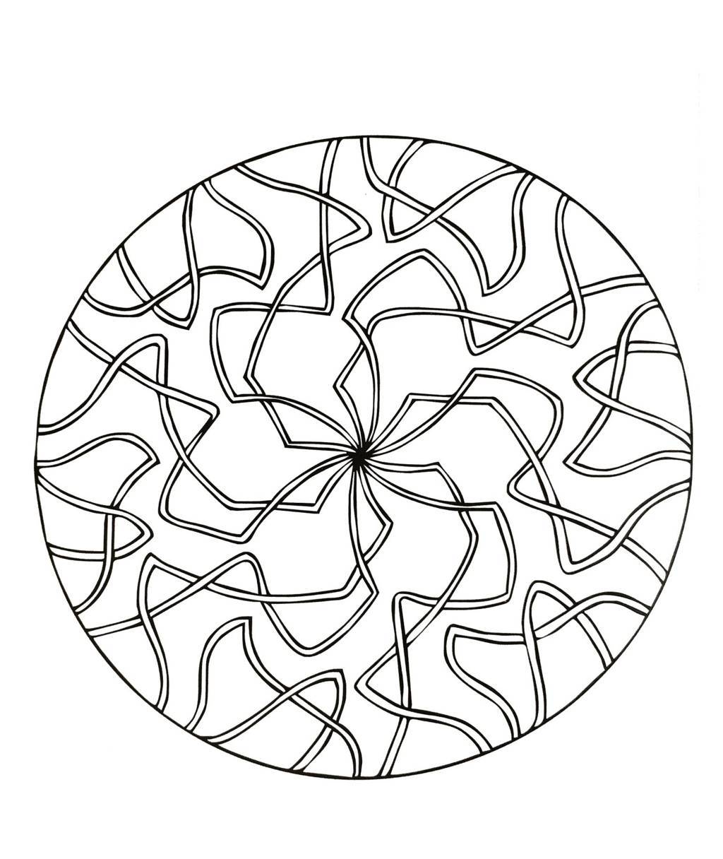 Coloriage Mandala ornemental aux détails complexes - Mandala à imprimer